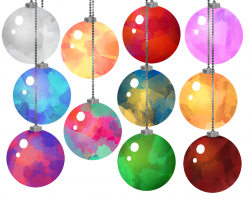 Watercolor Christmas Ornament Clipart By Digitalartsi ...
