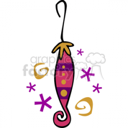 Whimsical Christmas Ornament clipart. Royalty-free clipart # 143366