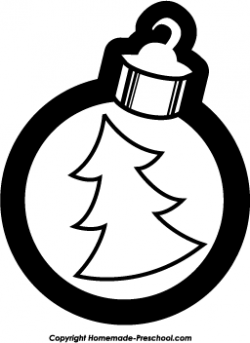 Christmas Ornament Clipart Black And White | Clipart Panda - Free ...