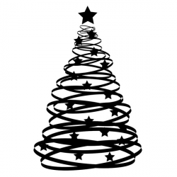 Best Christmas Tree Clipart Black And White #14645 ...