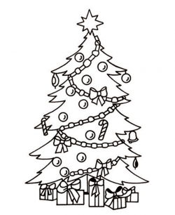 Christmas Tree Clipart Black And White - 60 cliparts