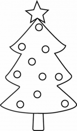 Black And White Clipart Christmas Tree