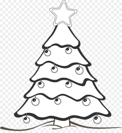 Christmas Tree Line Drawing clipart - Drawing, Tree, White ...