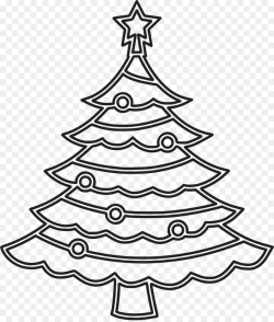 Christmas Black And White clipart - Tree, Christmas, Line ...