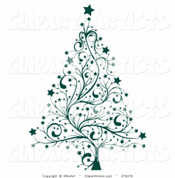 Tree Clip Art Black and White | Larger Preview: Vector ...