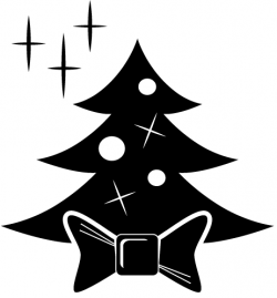 Christmas Tree Clipart Black And White - 60 cliparts