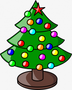 Cartoon Christmas Tree, Tree Clipart, Cartoon Clipart, Christmas ...