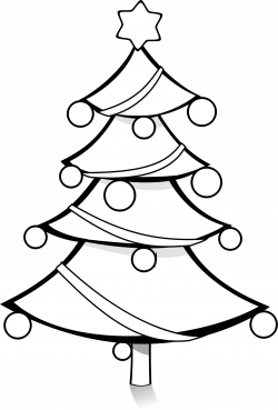 Christmas tree black and white black and white xmas tree clipart 2 ...