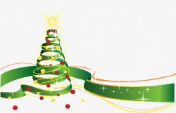 Celebrate Christmas Tree, Tree Clipart, Merry Christmas, Ribbon PNG ...