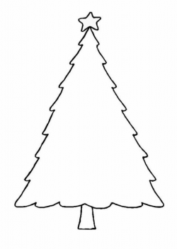 Christmas Tree Outline On Black Clipart Clipart Suggest | Home ...