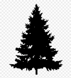 Christmas Tree Silhouette Png - Silhouette Pine Tree Clipart ...