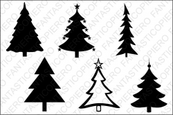 Christmas tree SVG files for Silhouette and Cricut.