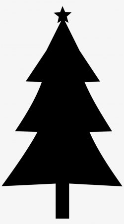 Fir Tree Clipart Evergreen - Christmas Tree Silhouette Clip Art PNG ...