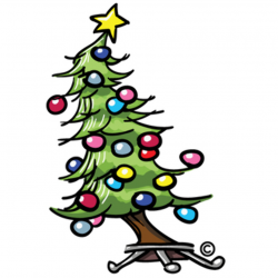 Free Whimsical Christmas Tree Clip Art