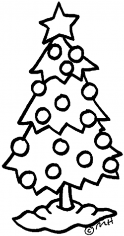 Christmas Tree Clipart Black And White | Clipart Panda - Free ...