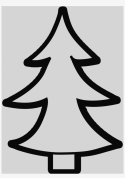 Christmas Tree Clipart Black And White Christmas Trees - Black And ...