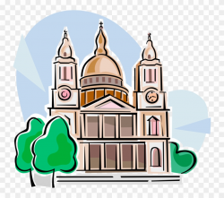 Vector Illustration Of St Paul\'s Cathedral Church, - St ...