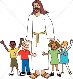 Jesus and Kids | Childrens Church Clipart