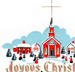 8 Christmas Church Images! - The Graphics Fairy