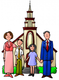 Family Going To Church Clipart | Free download best Family Going To ...