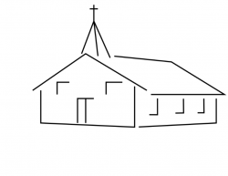 Modern Steeple Cross - Clip Art Library