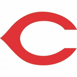 Set of (2) Cincinnati Reds \'C\' Die-Cut Vinyl Auto Decal or Laptops, Yeti,  Gear.