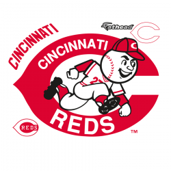 Cincinnati Reds: Classic Logo - Giant Officially Licensed MLB Removable  Wall Decal