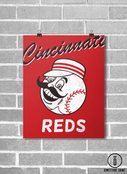 Cincinnati Reds Vintage Style Baseball Poster by ...
