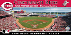 MasterPieces MLB Cincinnati Reds Stadium Panoramic Jigsaw Puzzle, 1000-Piece