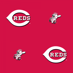 Cincinnati Reds: Logo Pattern (Red) - Officially Licensed Removable  Wallpaper