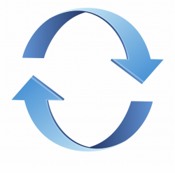 Circle With Arrows Download Png Clipart - 3d Curved Arrow Png ...