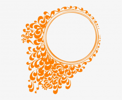Tangerine Frame Clip Art - Circle Border Design Png - Free ...