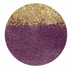 purple #gold #glitter #circle #confetti #watercolor - Circle Free ...