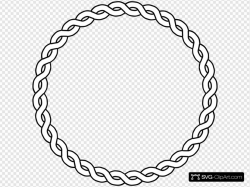 Rope Border Circle Clip art, Icon and SVG - SVG Clipart