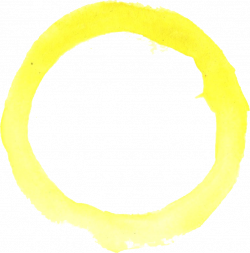 4 Yellow Watercolor Circle (PNG Transparent) | OnlyGFX.com