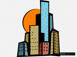 Skyscrapers In The City Clip art, Icon and SVG - SVG Clipart