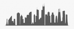 City Building Clipart Black And White - Chicago Skyline ...