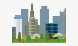 Skyscraper Clipart Colorful Building - Transparent ...