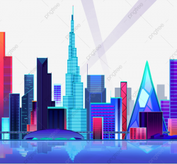 Future City Building Night View Psd Source File Skyscraper ...