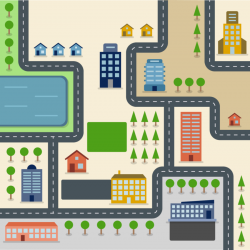 City Background clipart - Map, Road, Games, transparent clip art