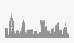Gotham City Skyline Clip Art , Png Download - Simple City ...