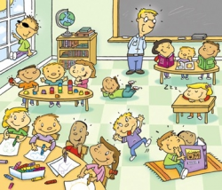Busy Classroom Clipart - Clip Art Library