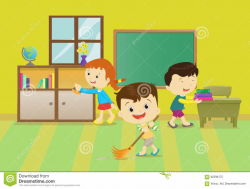 Children cleaning the classroom clipart 6 » Clipart Portal