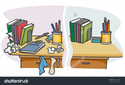 Clean Office Desk Clipart