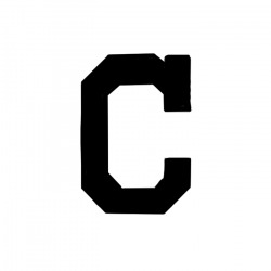 Cleveland Indians block C pumpkin carving pattern | Pumpkin ...