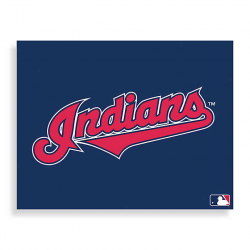MLB Cleveland Indians Logo Canvas Wall Art | Bed Bath & Beyond