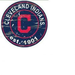 Details about Cleveland Indians Wood Sign Round Distressed Established Sign  24\