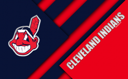 Download wallpapers Cleveland Indians, MLB, 4K, blue pink ...