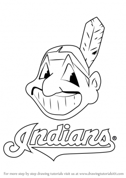Learn How to Draw Cleveland Indians Logo (MLB) Step by Step ...