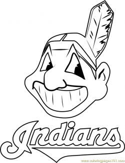 Cleveland Indians Logo Coloring Page - Free MLB Coloring ...